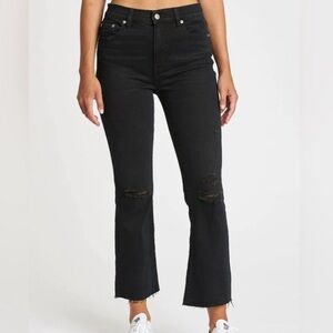 DAZE CLASSIC BLACK FLARE JEANS